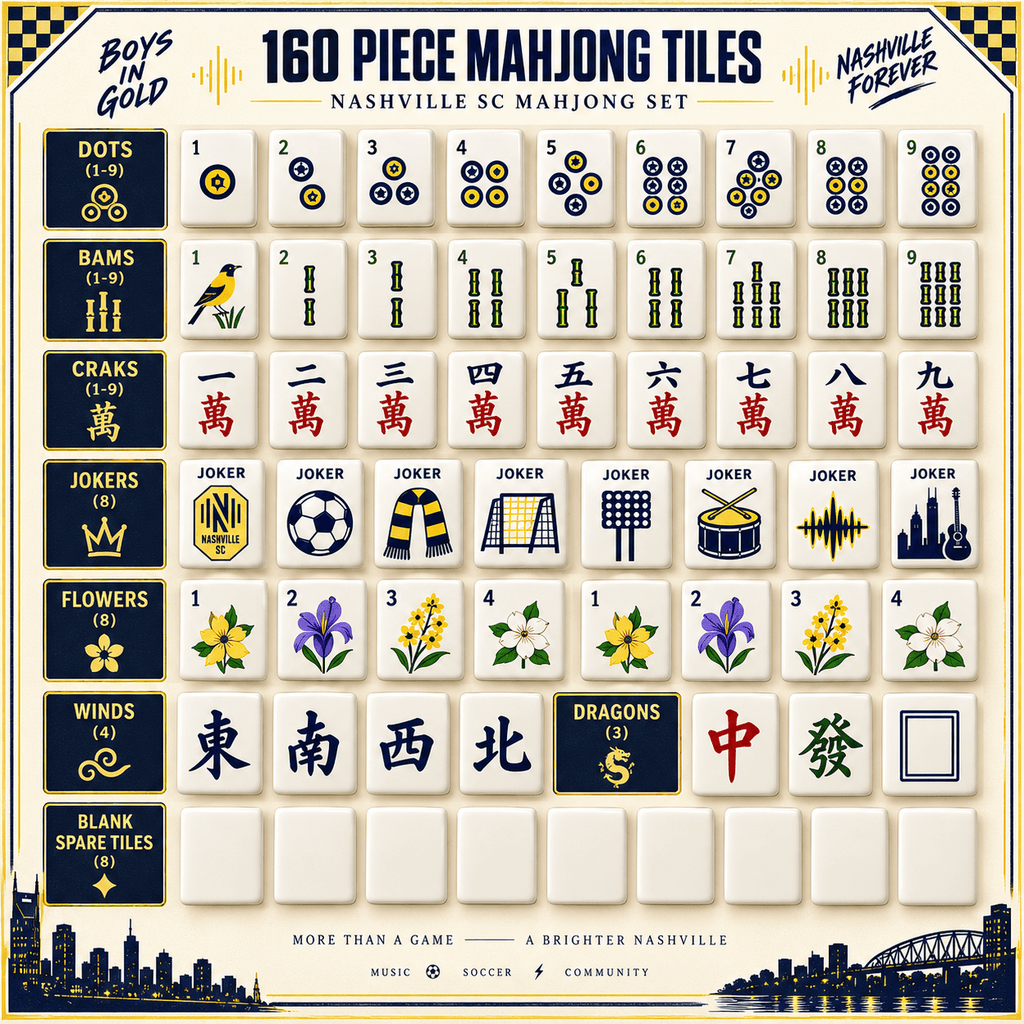 Premium NS Mahjong Tiles Set TNSM