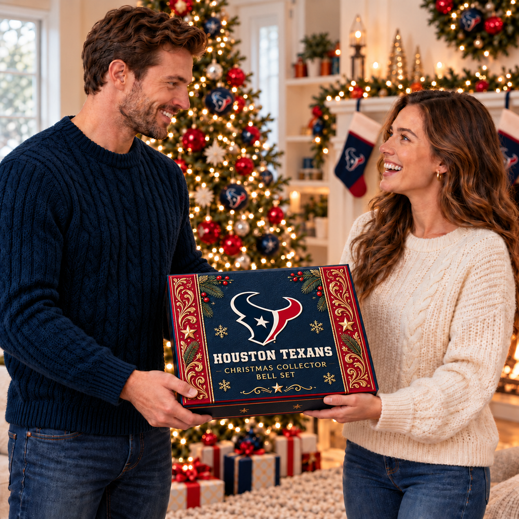Premium HTX Christmas Bell Ornament TTMH