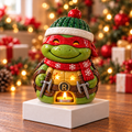 NJT CHRISTMAS CERAMIC CANDLE HOLDER SET HQH
