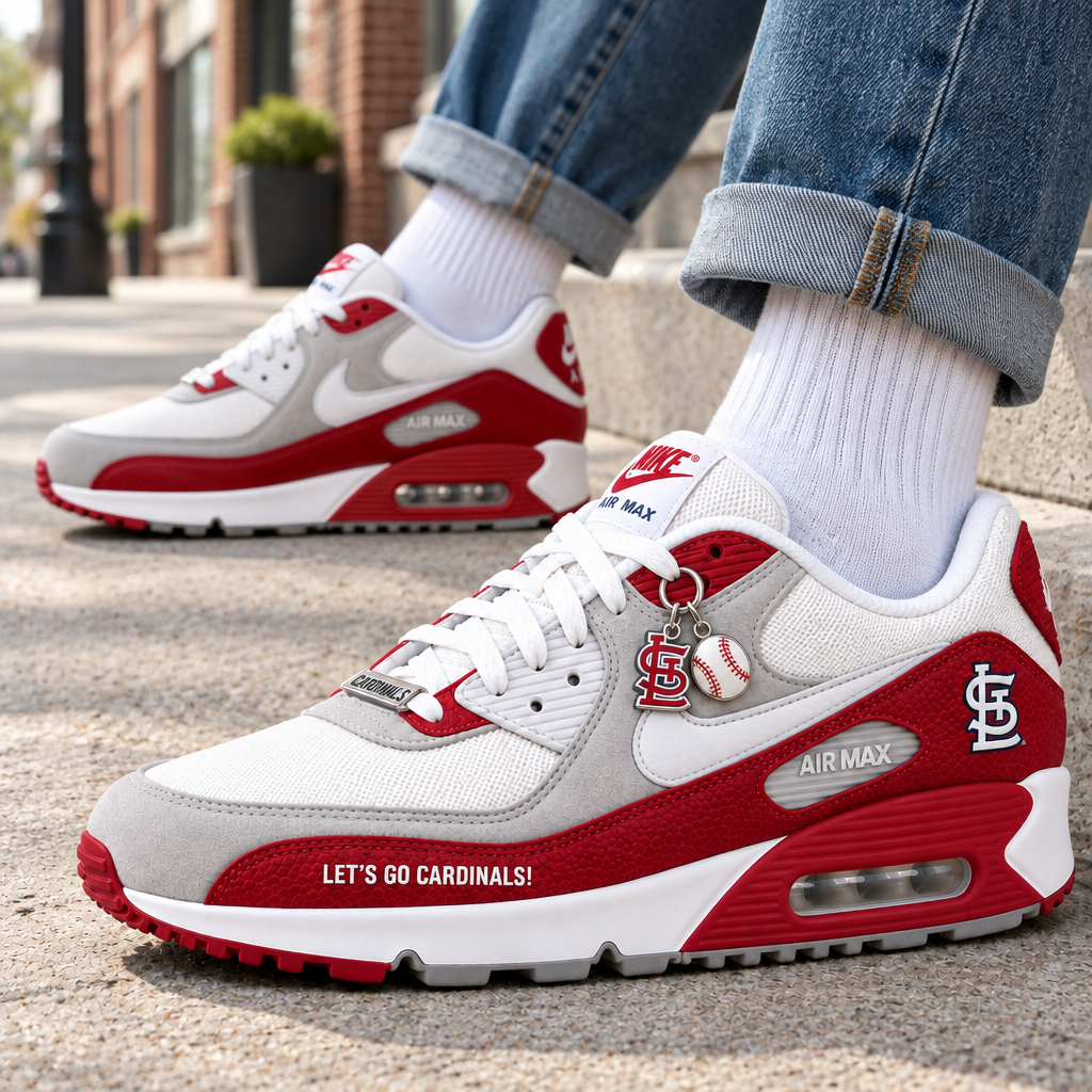 St Louis Cardinals Premium Low-Top Sneakers