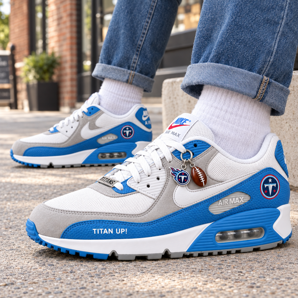 Tennessee Titans Premium Low-Top Sneakers