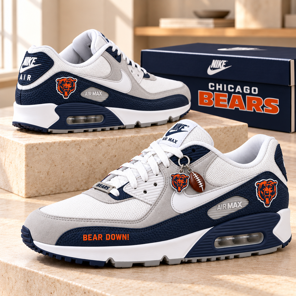 Chicago Bears Premium Low-Top Sneakers