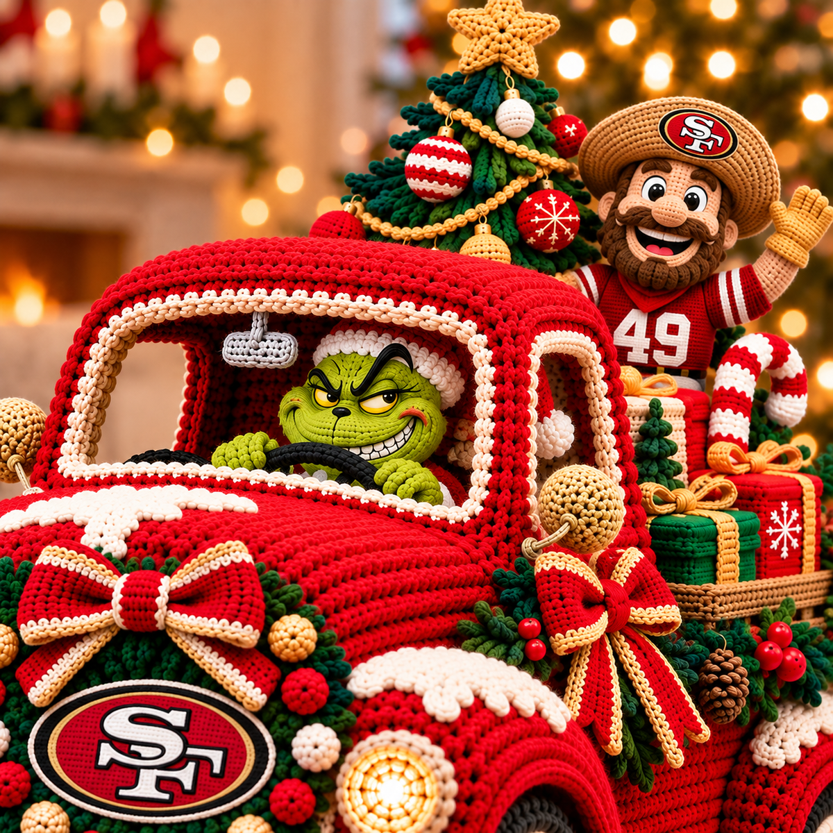 SF49 Cozy Christmas Holiday Truck Decor PNPA