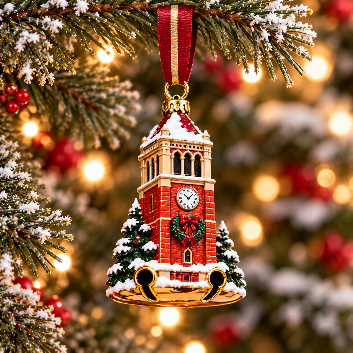 Premium ISC Christmas Bell Ornament PVNA