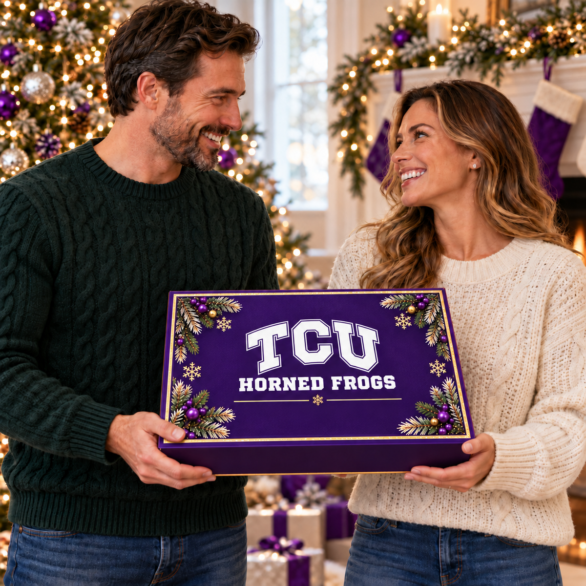 Premium TCU Christmas Bell Ornament PVNA