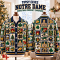 NDFI Premium 3D Christmas Crochet Patchwork Cardigan NTNA