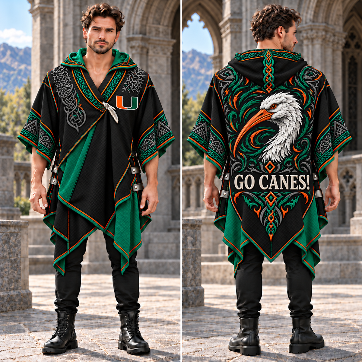 MHC Gothic Viking Hooded Poncho PNPA