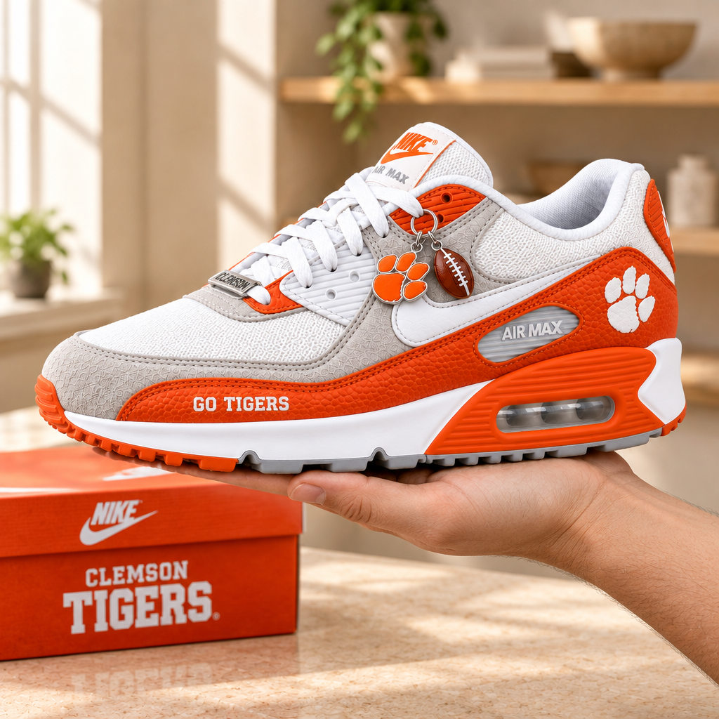 Clemson Tigers Premium Low-Top Sneakers