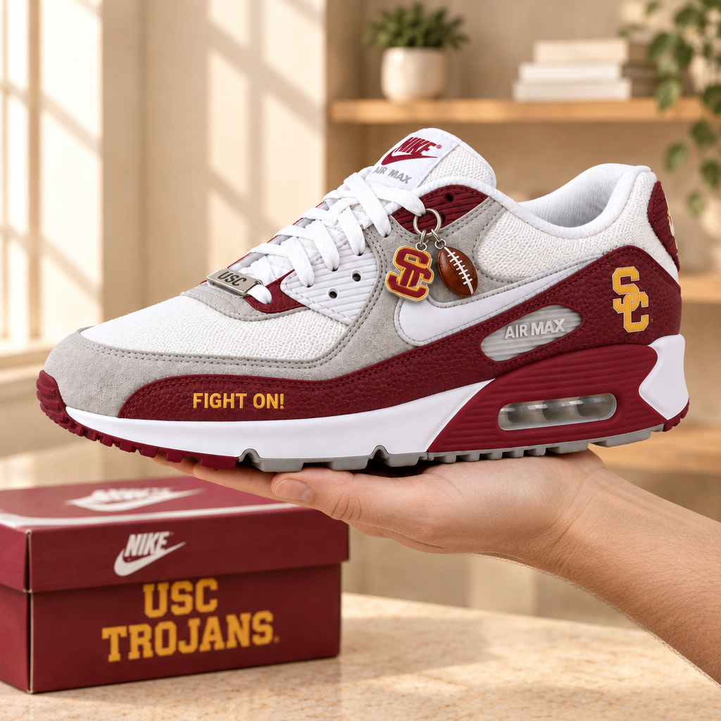USC Trojans Premium Low-Top Sneakers