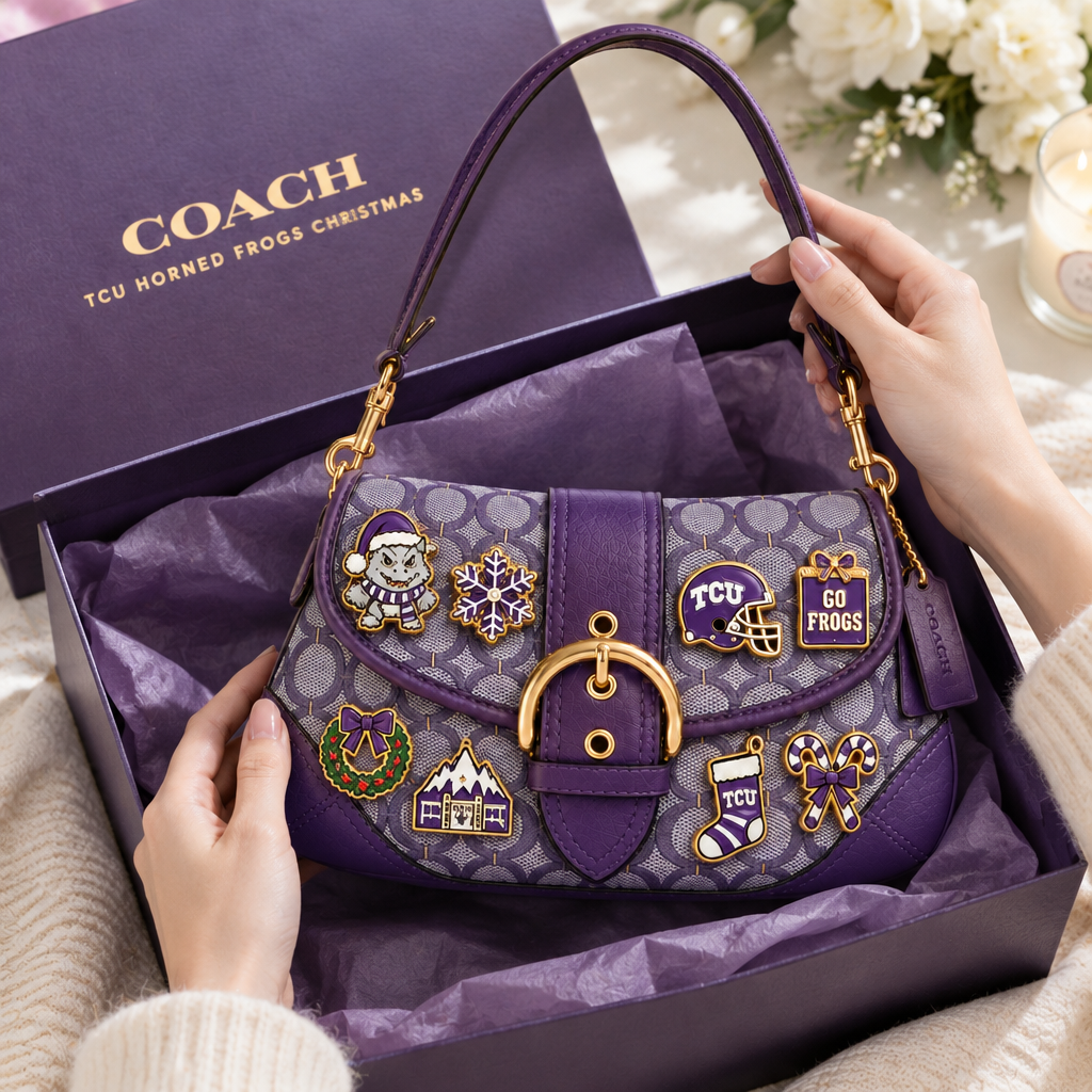 TCU Horned Frogs Soho Bag With Charm