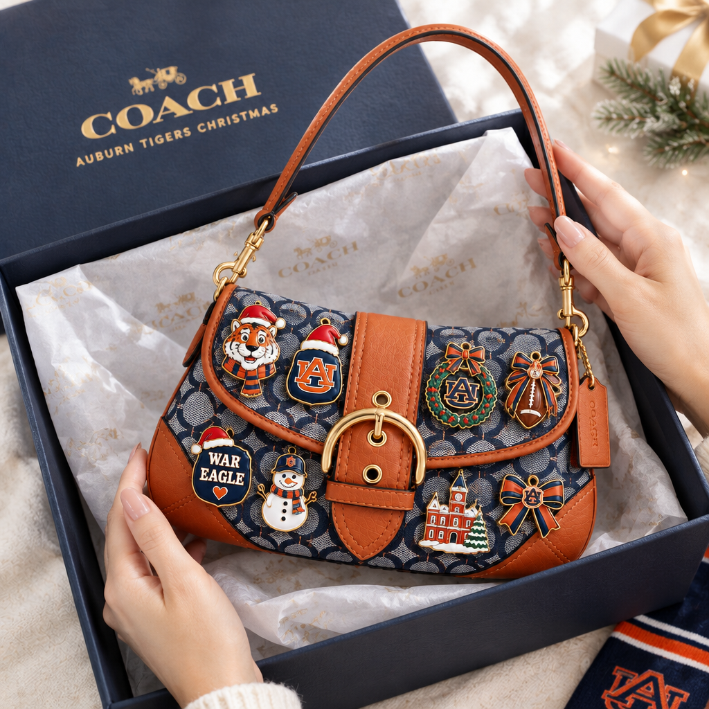 Auburn Tigers Soho Bag With Charm