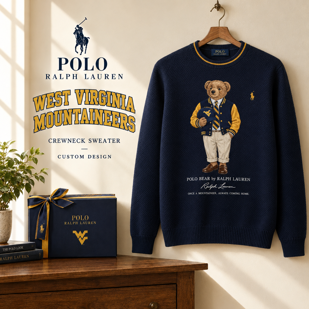 West Virginia Mountaineers Premium Crewneck Sweater