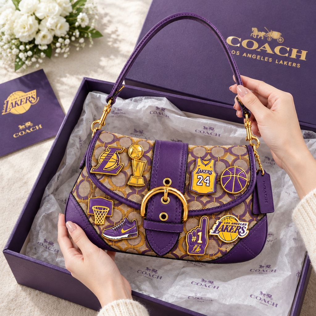 Los Angeles Lakers Soho Bag With Charm