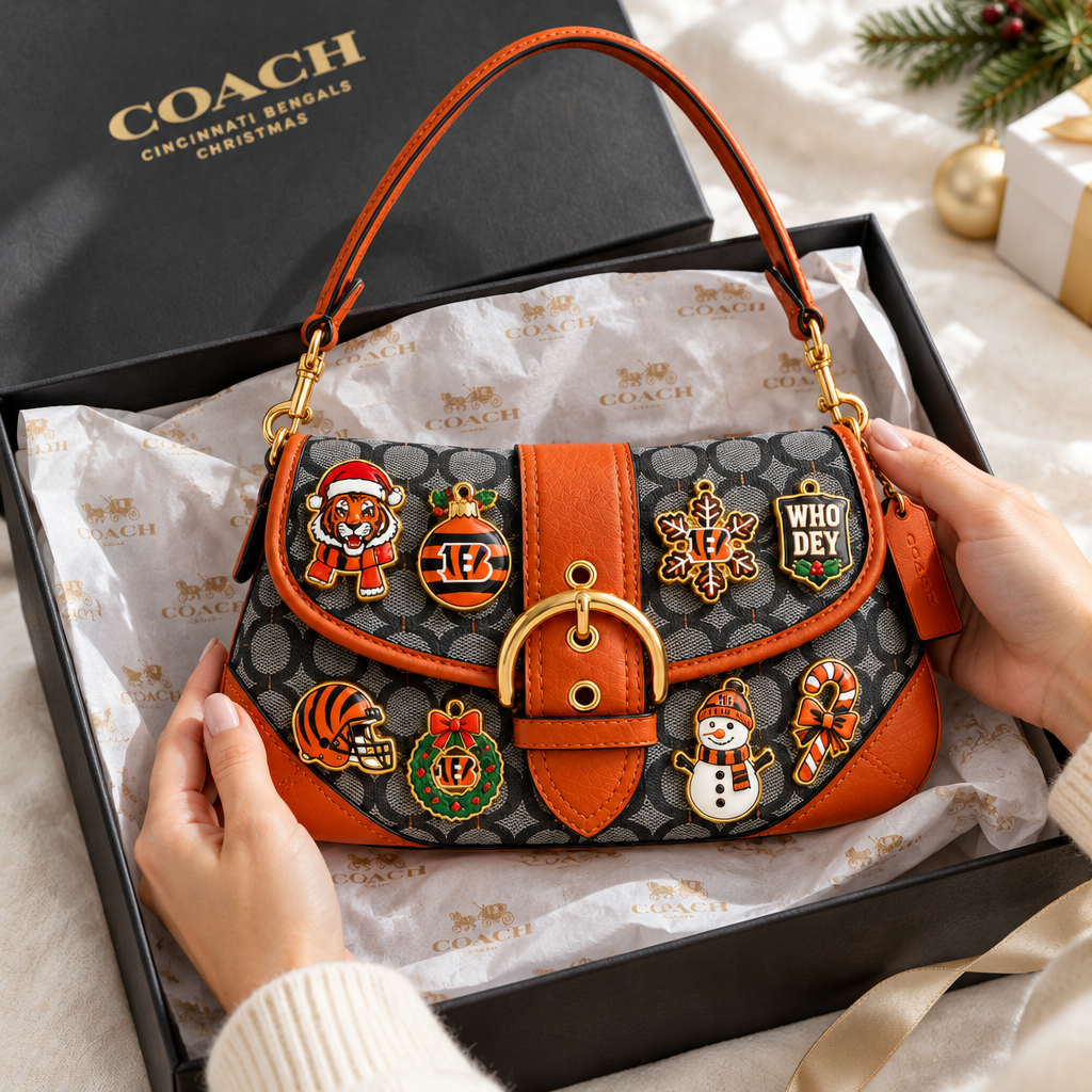 Cincinnati Bengals Soho Bag With Charm