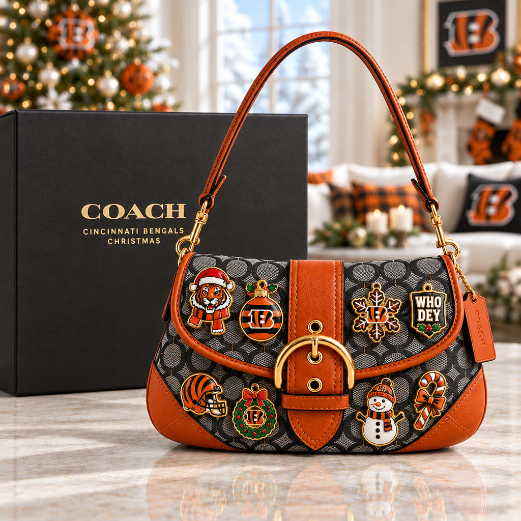 Cincinnati Bengals Soho Bag With Charm